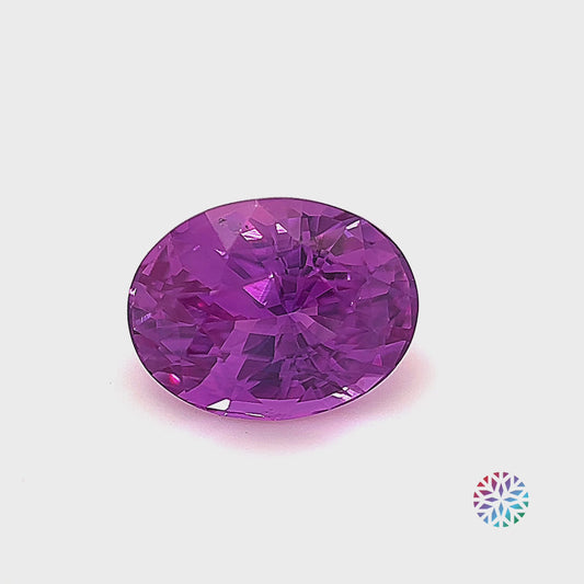 Pink Sapphire- Oval, 4.12ct, 10.3 x 8.0 x 6.4mm